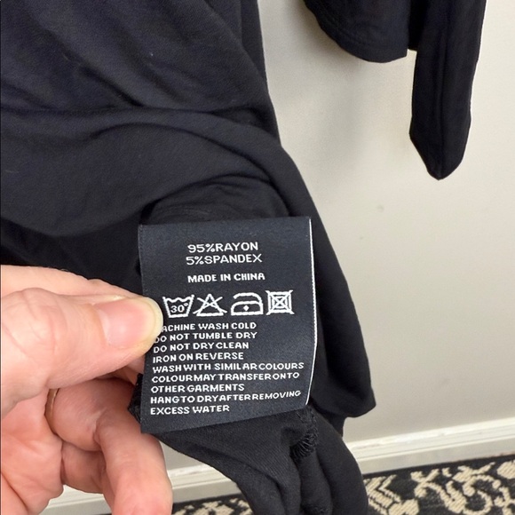 Killstar Black Backless Cold Shoulder bell sleeve jersey goth Dress XL - Picture 13 of 14